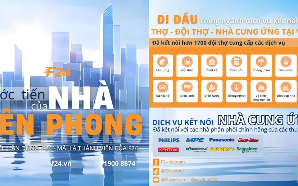 F24 mở rộng dịch vụ cửa cuốn trên toàn quốc