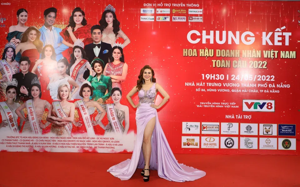 Người đẹp Truyền thông Hoa Nam nổi bật tại chung kết Hoa hậu Doanh nhân Việt Nam Toàn cầu 2022