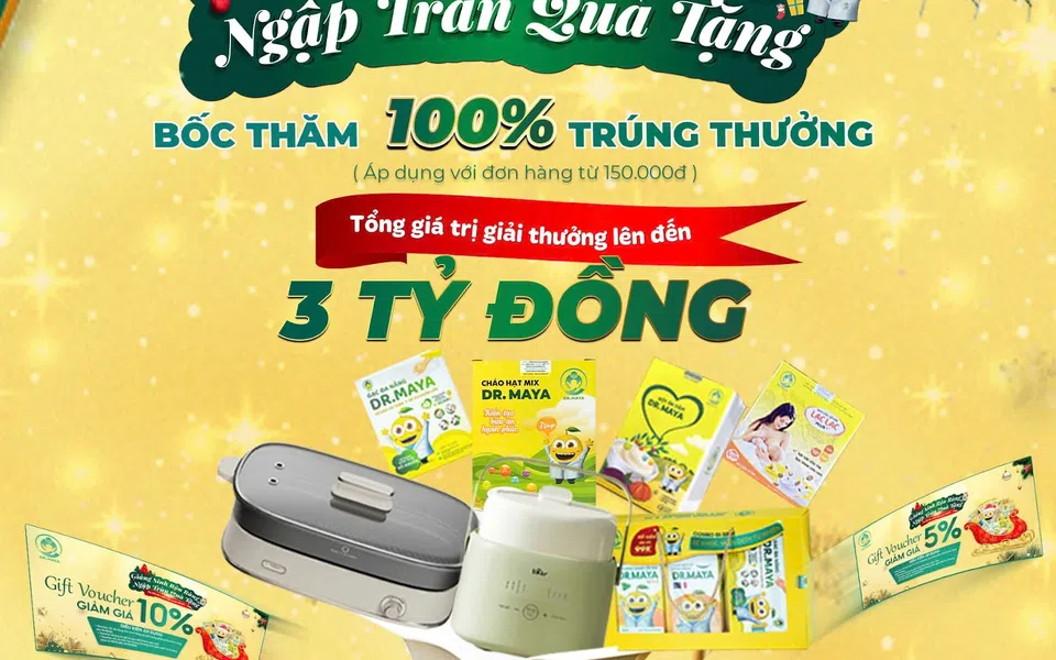 Dr.Maya tung ưu đãi lớn mùa giáng sinh 2024: Chương trình tri ân đặc biệt tại hơn 300 cửa hàng trên toàn quốc