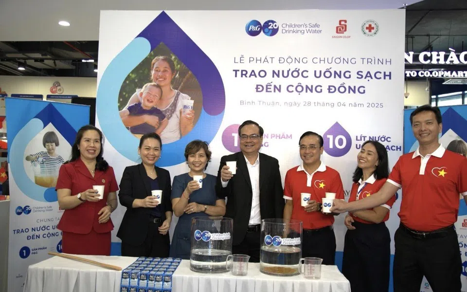 P&G Việt Nam và Saigon Co.op chung tay trao nước uống sạch cho cộng đồng